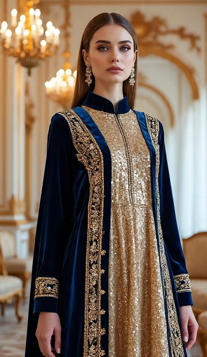 AZEERA – AML Velvet & Sequin Elegance
